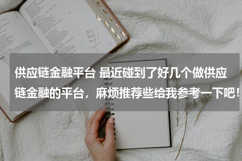供应链金融平台 最近碰到了好几个做供应链金融的平台,麻烦推荐些给我参考一下吧!