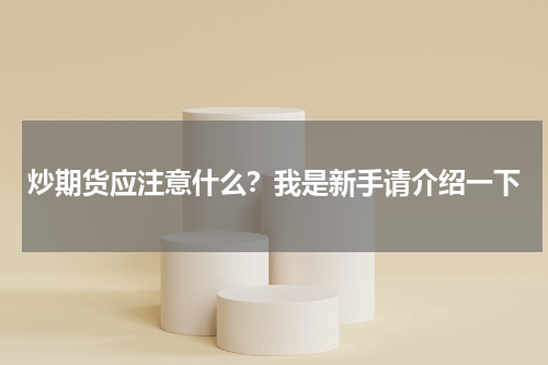 炒期货应注意什么？我是新手请介绍一下